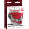 FETISH FANTASY ELITE MORDAZA ABIERTA Y MASCARA GRANDE ROJA