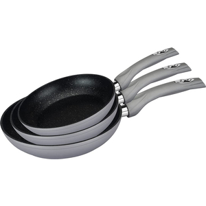 Set De 3 Sartenes, En Aluminio Forjado : Ø20 Cm; Ø24 Cm; Ø28 Cm; Inducción En Oferta Set De 3 Sartenes, En Aluminio Forjado - 20 Cm 24 Cm 28 Cm - Induccion (Cod. Gr-