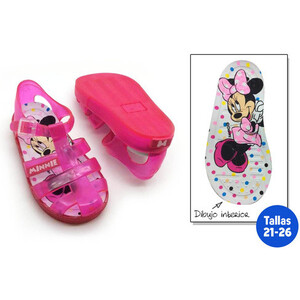 IDEALCASA Kids Chanclas para NI/ÑA Minnie Mouse Azul Y Rosa