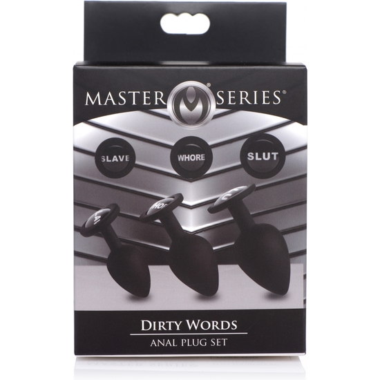 MASTER SERIES - SILICONE PLUG SET - BLACK