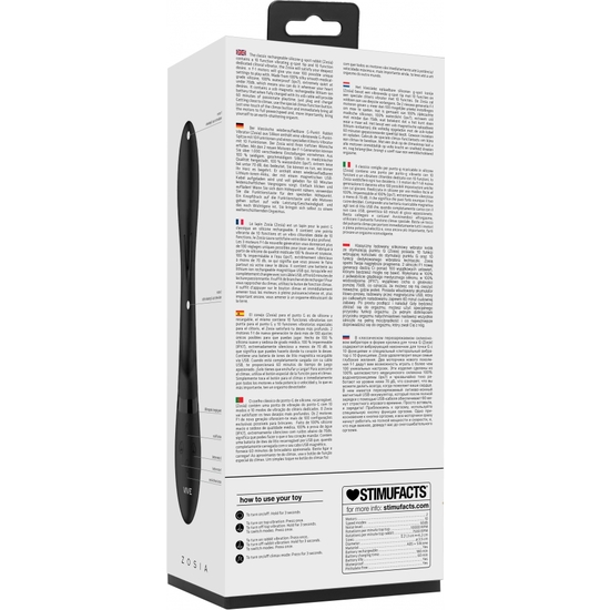 ZOSIA - POINT G - SILICONE - BLACK 