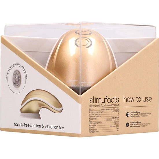 TWITCH HANDS - SUCTION AND VIBRATION TOY - GOLD