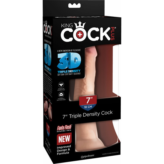 KING COCK - TRIPLE DENSITY REALISTIC PENIS 20X7CM