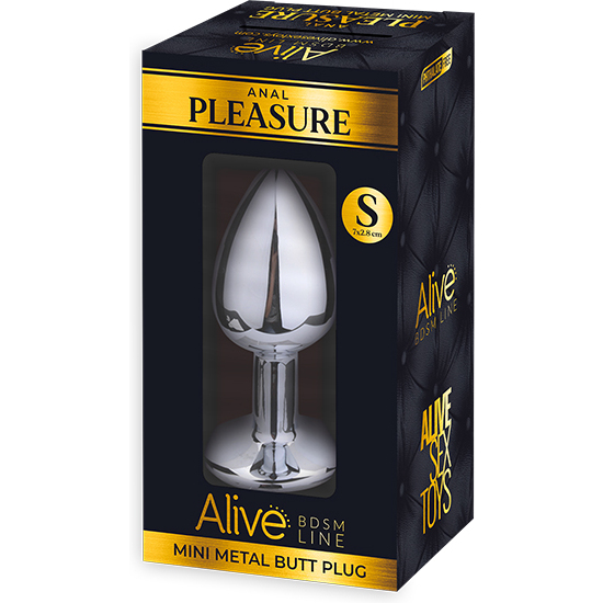ALIVE - MINI METAL BUTT PLUG S - RED