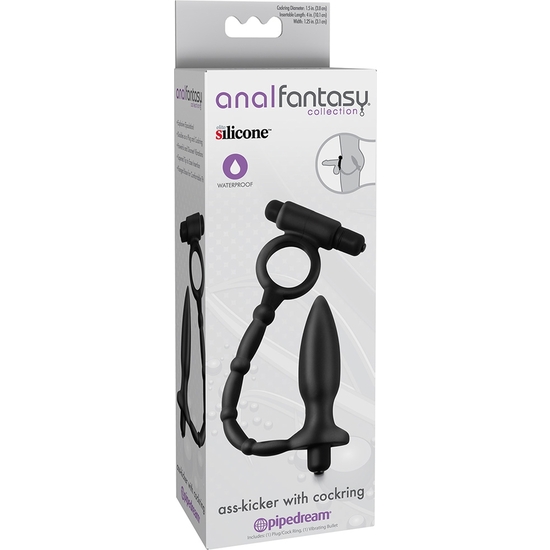 ANAL FANTASY ASS-KICKER WITH VIBRATING PENIS RING