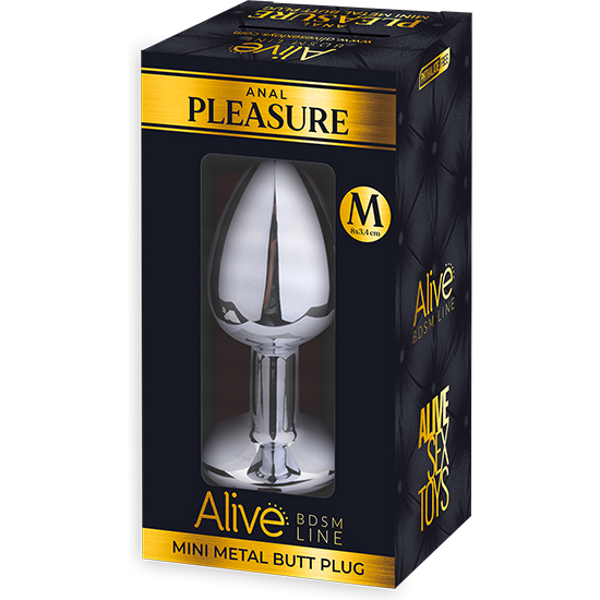 ALIVE - MINI METAL BUTT PLUG M - PINK