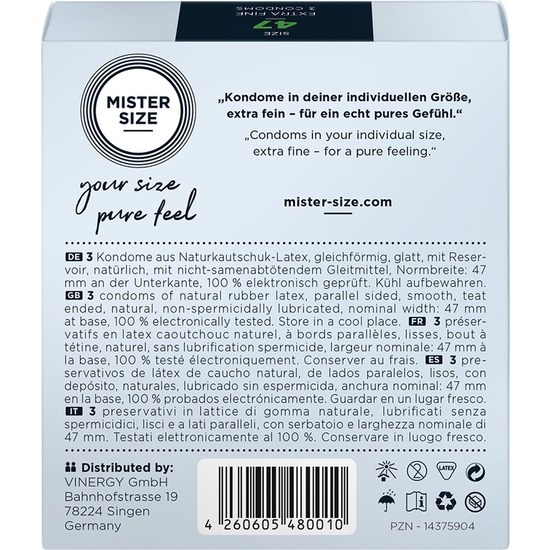 MISTER SIZE 47 (3 PACK) - EXTRA FINE 