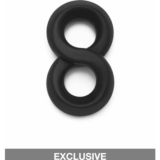 SOFT SILICONE RING - JOCK C-RING - BLACK