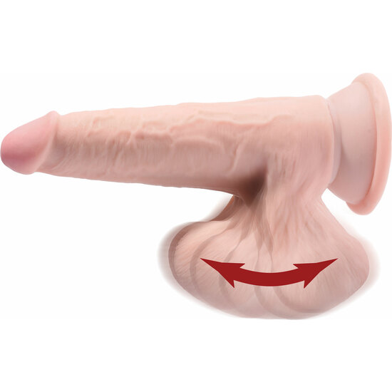 REALISTIC PENIS 3D COCK SWINGING BALLS 21.5CM