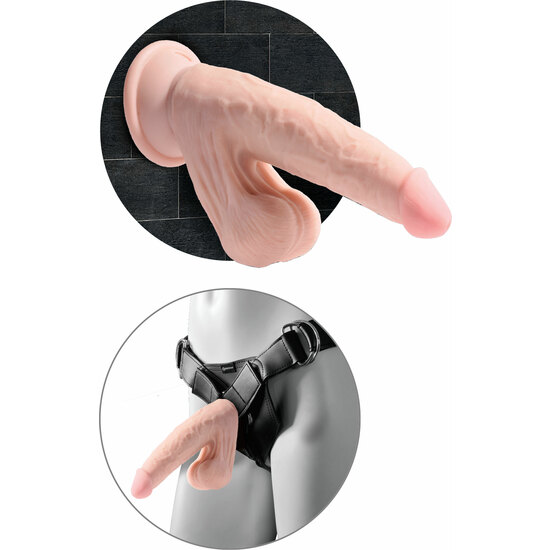 REALISTIC PENIS 3D COCK SWINGING BALLS 21.5CM