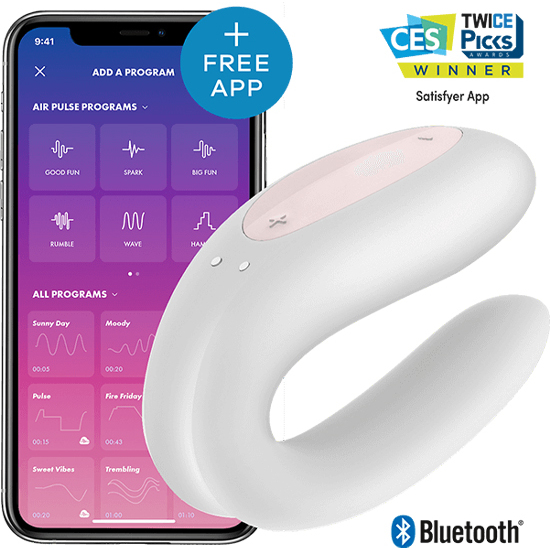 Buy Satisfyer Double Joy Con App Oro Blanco/rosa Satisfyer Double Joy Con App Oro Blanco/rosa