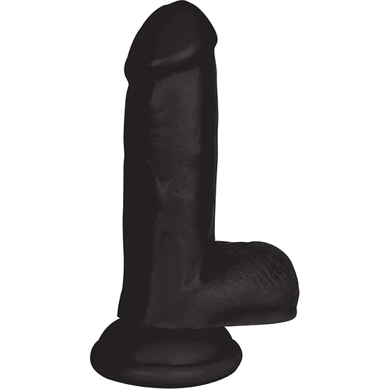 15CM DONG WITH TESTICLES - BLACK 