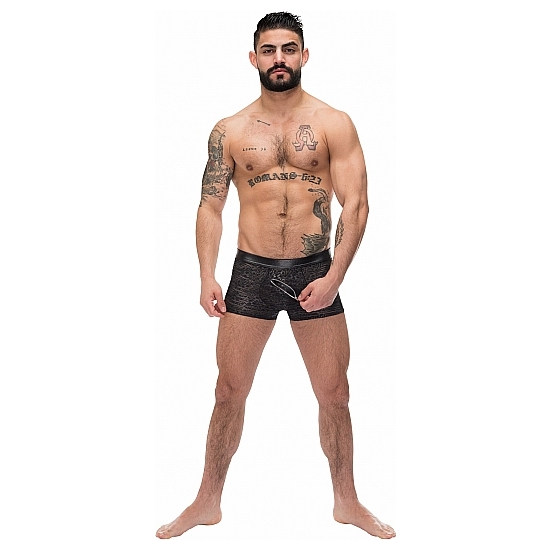 BOXER ZIP POUCH - BLACK 