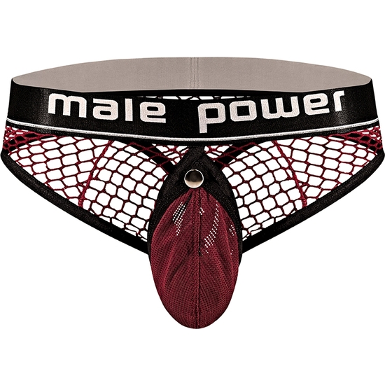 COCK RING RING THONG - BURGUNDY