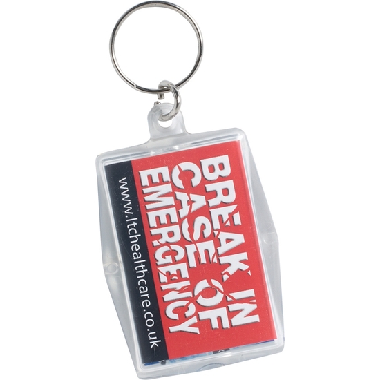 BREAK IN CASE OF EMERGENCY KEYCHAIN - 50 PACK