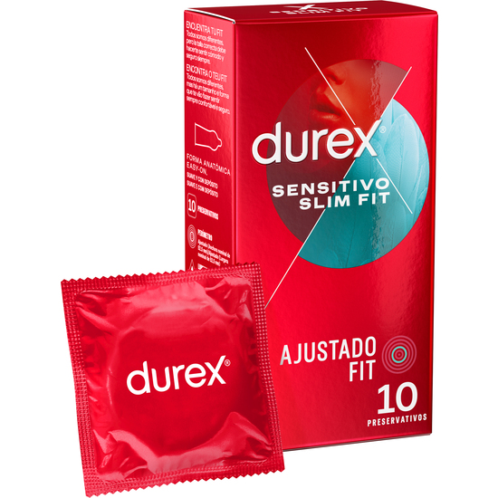 DUREX SENSITIVO SUAVE SLIM FIT 10UDS