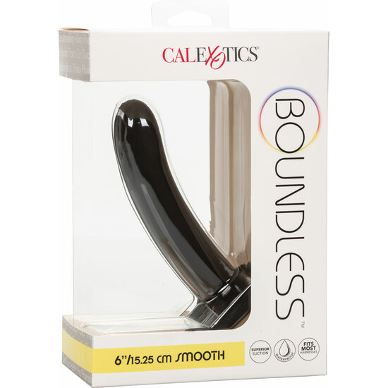BOUNDLESS PLUG 15.25 CM SMOOTH - BLACK