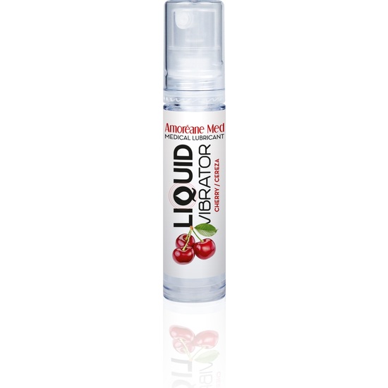 AMOREANE LIQUID VIBRATOR 10ML - CHERRY