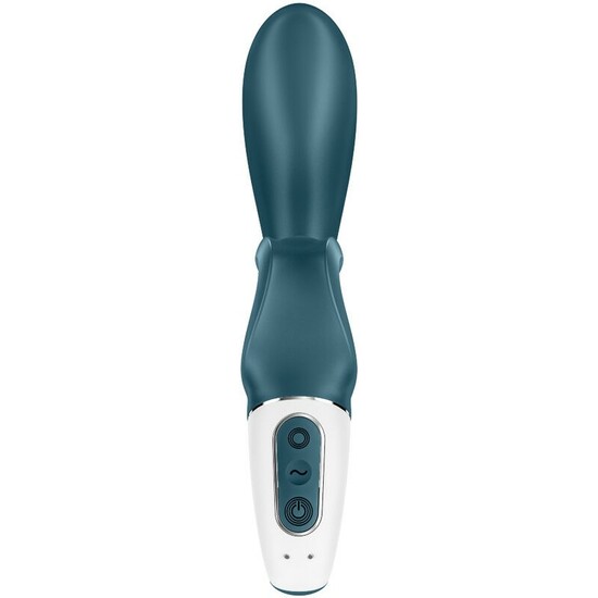 SATISFYER HUG ME BUNNY VIBRATOR GREY BLUE