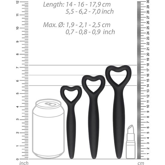 VAGINAL DILATOR SET - BLACK