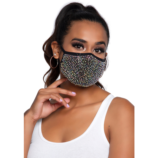 LEG AVENUE ZURI RHINESTONE MASK