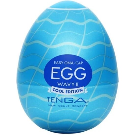 Tenga Egg Masturbator Wavy Ii Cool Edition