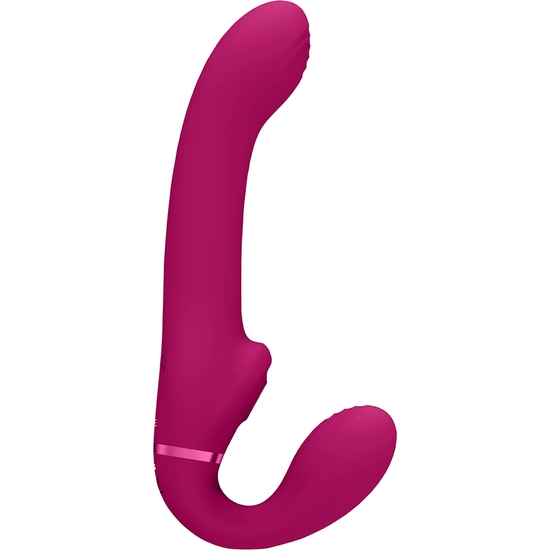 VIVE AI - DUAL VIBRATING & AIR WAVE VIBRATOR WITH STIMULATOR - PINK