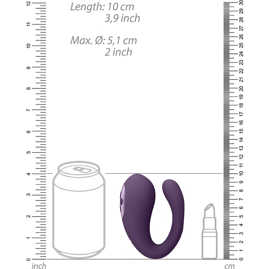 VIVE YOKO - TRIPLE ACTION VIBRATOR WITH PULSATION - PURPLE