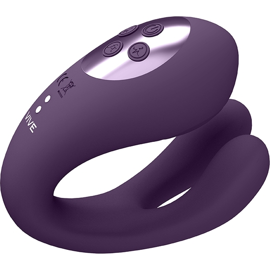 VIVE YOKO - TRIPLE ACTION VIBRATOR WITH PULSATION - PURPLE
