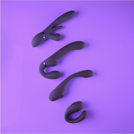 VIVE YOKO - TRIPLE ACTION VIBRATOR WITH PULSATION - PURPLE