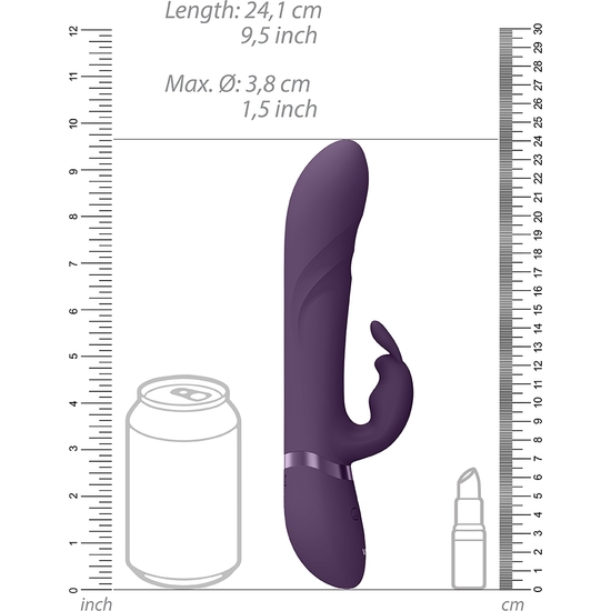 VIVE NARI - VIBRATED G-SPOT BUNNY WITH ROTATION - PURPLE