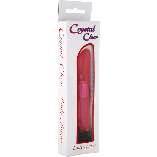 PINK TRANSPARENT LADY FINGER VIBRATOR