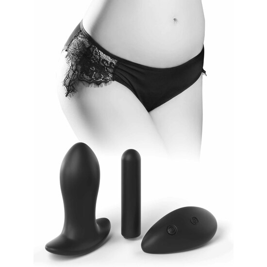 REMOTE PRINCESS PANTY OS - BLACK