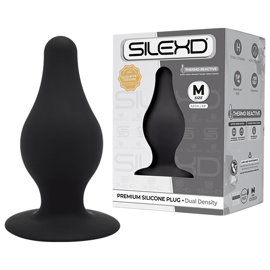 PLUG MODEL 2 SMALL SILICONE PLUG - BLACK