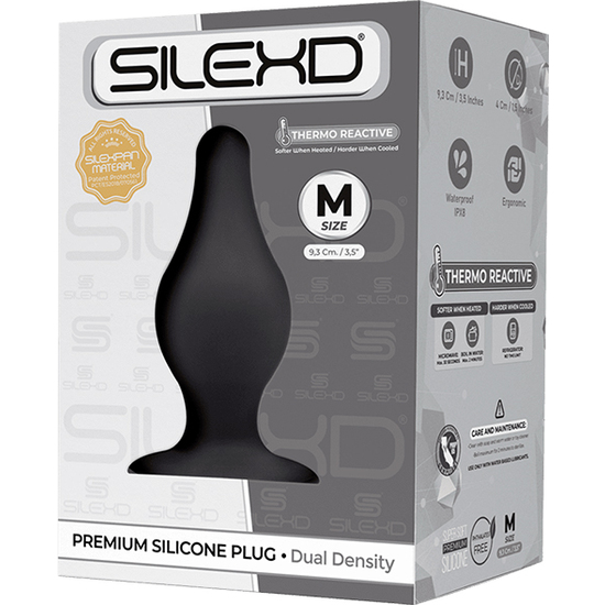 PLUG MODEL 2 SMALL SILICONE PLUG - BLACK