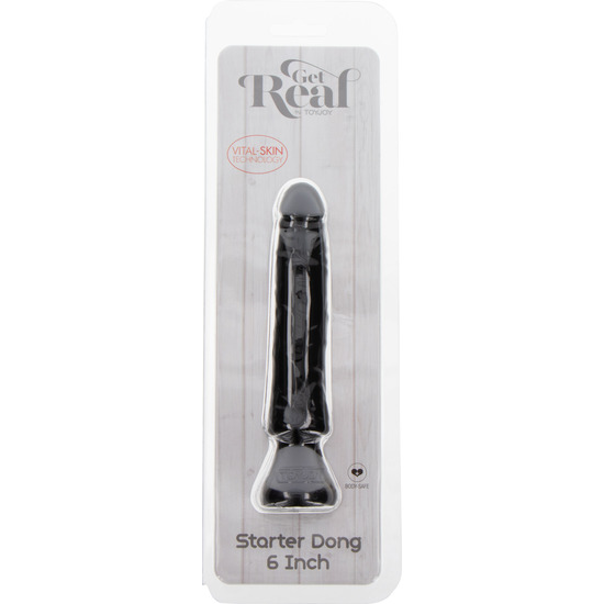 STARTER REALISTIC PENIS 16CM - BLACK
