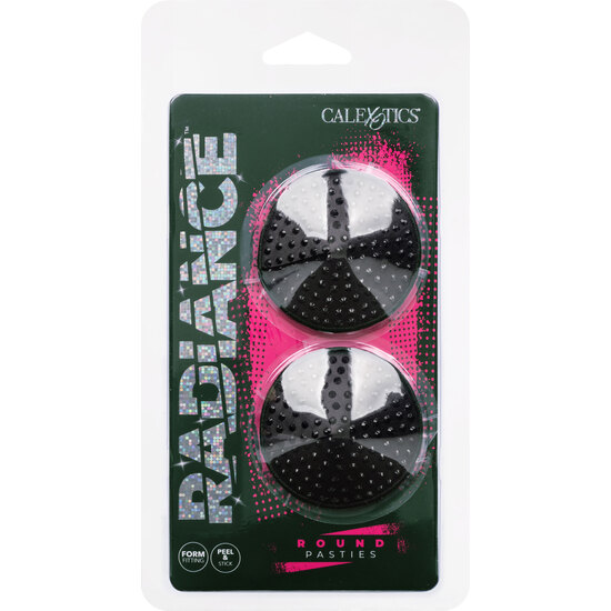 ROUND GEM NIPPLE CAPS - BLACK