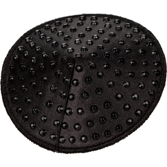 ROUND GEM NIPPLE CAPS - BLACK