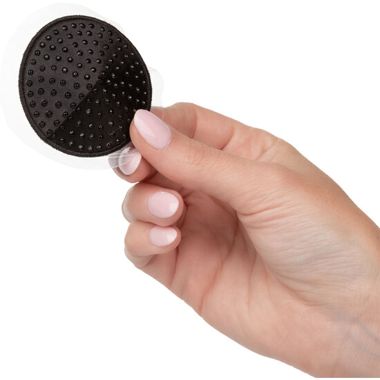ROUND GEM NIPPLE CAPS - BLACK