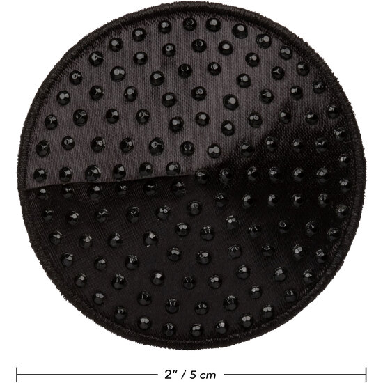 ROUND GEM NIPPLE CAPS - BLACK