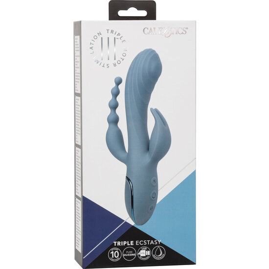TRIPLE ECSTASY SILICONE VIBRATOR