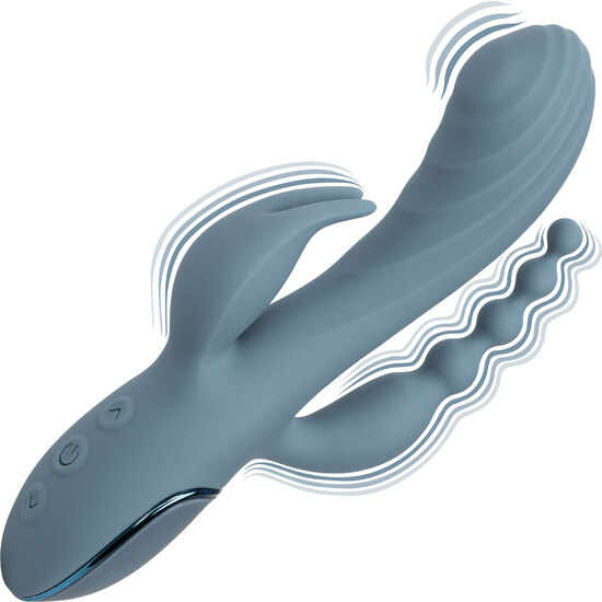 TRIPLE ECSTASY SILICONE VIBRATOR