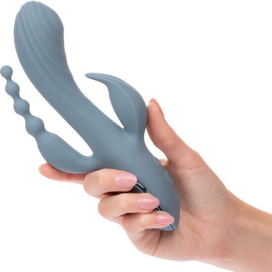 TRIPLE ECSTASY SILICONE VIBRATOR