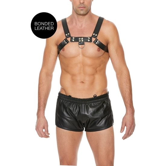 CHEST BULLDOG HARNESS - BLACK