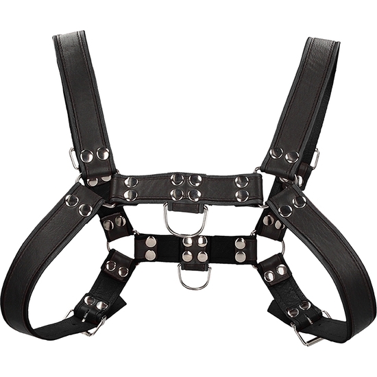 CHEST BULLDOG HARNESS - BLACK