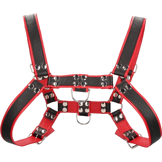 CHEST BULLDOG HARNESS - RED
