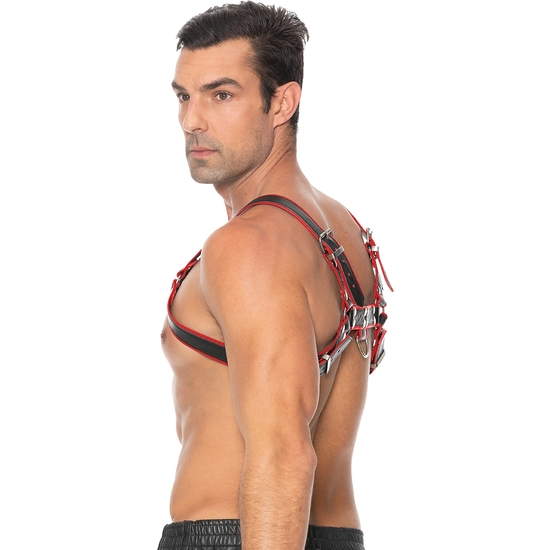 CHEST BULLDOG HARNESS - RED