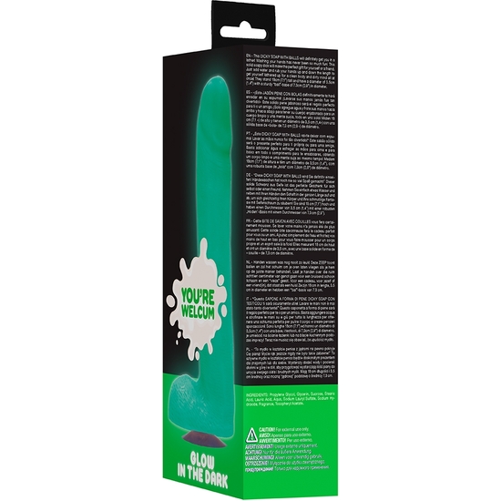 SOAP WITH BALLS THAT GLOW IN THE DARK