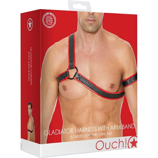 GLADIATOR HARNESS - ONE SIZE - RED