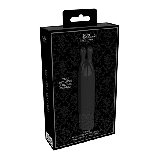 TWINKLE - RECHARGEABLE SILICONE BULLET - BLACK